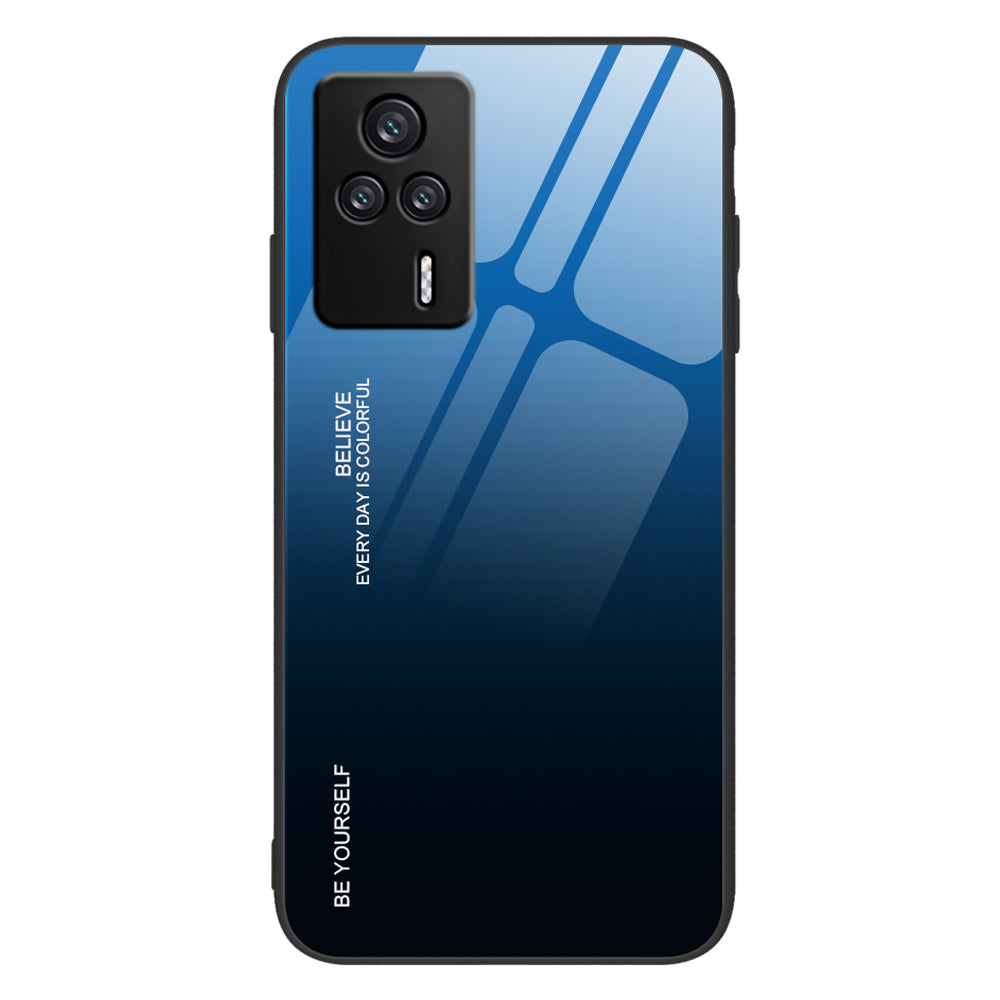 Gradient Color Phone Case for Xiaomi Redmi K60E 5G Hard Tempered Glass PC Back TPU Drop Protection Cover Gradient Color Phone Case for Xiaomi Redmi K60E 5G Hard Tempered Glass PC Back TPU Drop Protection Cover